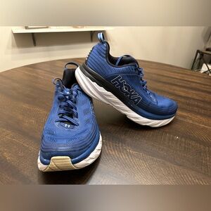 Hoka One One Bondi 6 Sneakers Shoes Size 11 Wide 2E Blue - No Insoles